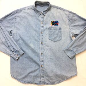 Vintage ERIC CLAPTON Tour Shirt Mens XL Denim Winterland USA Made Rock Music